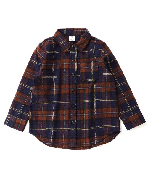 devirock（デビロック）の「ネルシャツ（シャツ/ブラウス・キッズ・ブラック/ダークブラウン/ネイビー/ブラウン/ブラック系その他/ブラウン系その他/ブラウン系その他2/グリーン/レッド・100cm/120cm/130cm/140cm/150cm/160cm/110cm/90cm/80ｃｍ）」の18枚目の写真