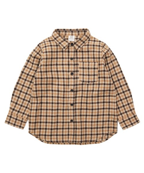 devirock（デビロック）の「ネルシャツ（シャツ/ブラウス・キッズ・ブラック/ダークブラウン/ネイビー/ブラウン/ブラック系その他/ブラウン系その他/ブラウン系その他2/グリーン/レッド・100cm/120cm/130cm/140cm/150cm/160cm/110cm/90cm/80ｃｍ）」の19枚目の写真