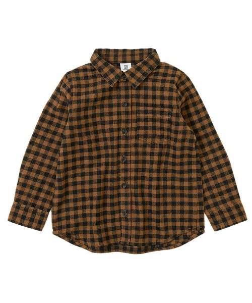 devirock（デビロック）の「ネルシャツ（シャツ/ブラウス・キッズ・ブラック/ダークブラウン/ネイビー/ブラウン/ブラック系その他/ブラウン系その他/ブラウン系その他2/グリーン/レッド・100cm/120cm/130cm/140cm/150cm/160cm/110cm/90cm/80ｃｍ）」の20枚目の写真