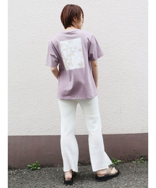 MURUA（ムルーア）の「クロシェセミフレアニットパンツ（スウェットパンツ・レディース・ホワイト/ブラック/ブルー・FREE）」の10枚目の写真