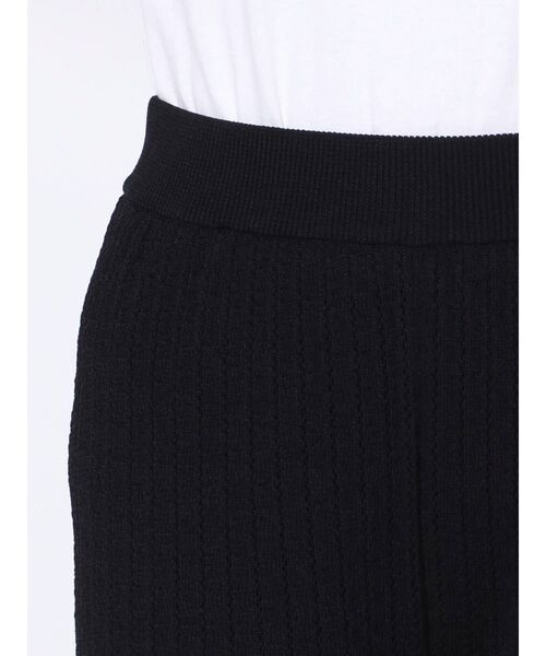 MURUA（ムルーア）の「クロシェセミフレアニットパンツ（スウェットパンツ・レディース・ホワイト/ブラック/ブルー・FREE）」の15枚目の写真