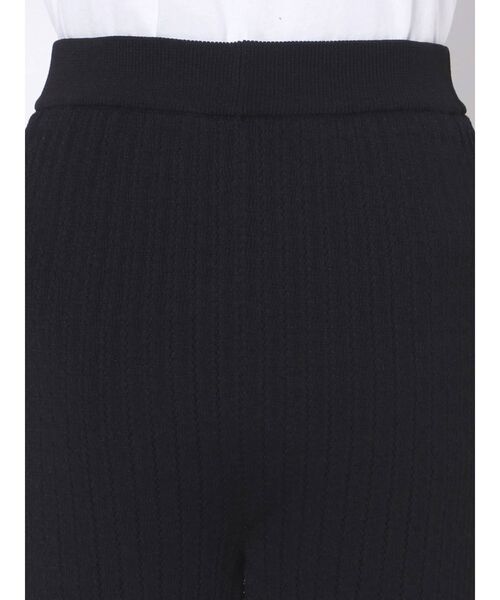 MURUA（ムルーア）の「クロシェセミフレアニットパンツ（スウェットパンツ・レディース・ホワイト/ブラック/ブルー・FREE）」の16枚目の写真