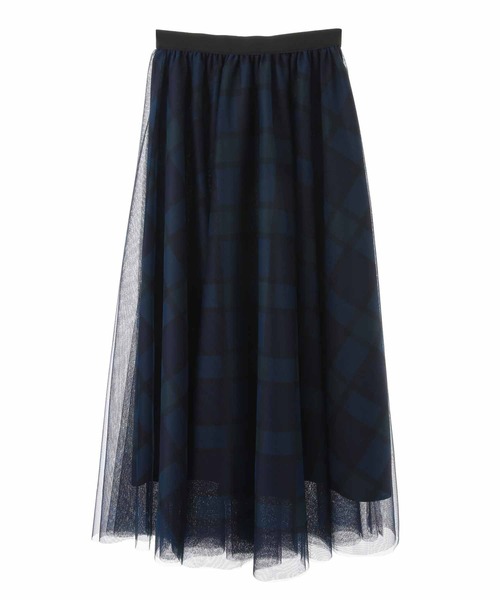 31 Sons de mode（トランテアン　ソン　ドゥ　モード）の「チェックチュールスカート（スカート・レディース・ピンク/ネイビー・36）」の20枚目の写真