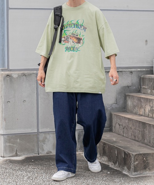 Perushu（ペルーシュ）の「デザインペインターデニムパンツ（その他パンツ・メンズ・ライトブルー/インディゴブルー・SMALL/MEDIUM/LARGE）」の4枚目の写真
