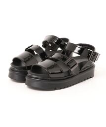 SPINNS | エコレザー3ベルトデザイン厚底サンダル(サンダル)