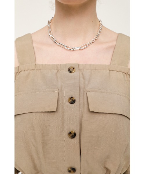 SLY（スライ）の「OPEN SHOULDER OP オープンショルダー ワンピース（ワンピース・レディース・ブラック/カーキ/ライトベージュ・1/2）」の14枚目の写真