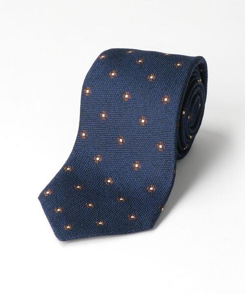 ＜green label relaxing＞VIN/BSKT 8.0cm 小紋 ネクタイ