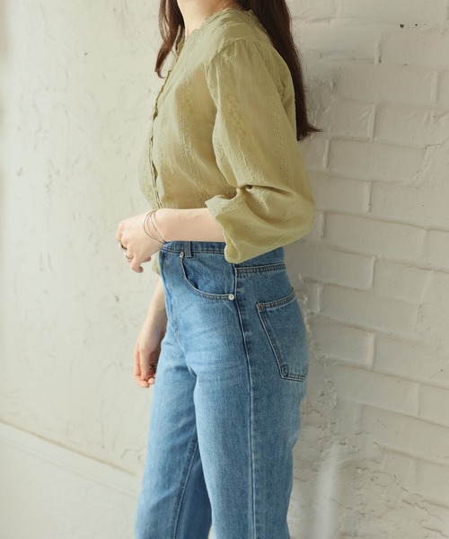 Bifrost（ビフレスト）の「花刺繍レースシャツ（シャツ/ブラウス・レディース・ホワイト/ピンク/カーキ/ベージュ・M/L）」の21枚目の写真