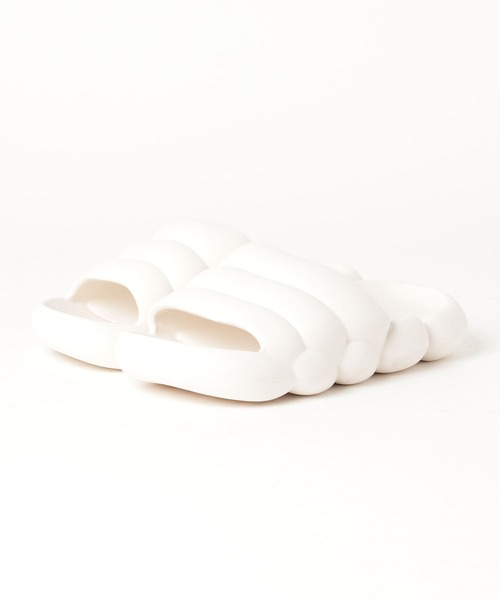 SETUP7（セットアップセブン）の「【SETUP7】やわらか厚底ルームスリッパ KNF142（サンダル・レディース・イエロー/ピンク/ブラック/サックスブルー/ホワイト/アイボリー/カーキ/ライトグリーン/ブルーグレー・37/36/38/40/42/44）」の2枚目の写真