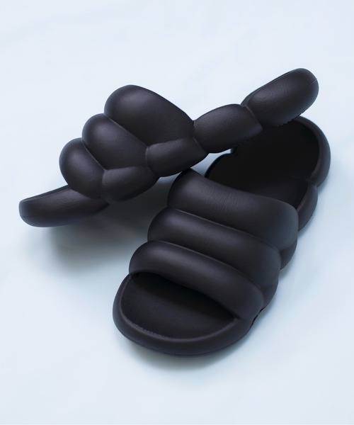 SETUP7（セットアップセブン）の「【SETUP7】やわらか厚底ルームスリッパ KNF142（サンダル・レディース・イエロー/ピンク/ブラック/サックスブルー/ホワイト/アイボリー/カーキ/ライトグリーン/ブルーグレー・37/36/38/40/42/44）」の13枚目の写真