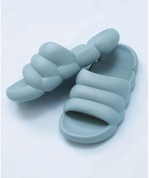 SETUP7（セットアップセブン）の「【SETUP7】やわらか厚底ルームスリッパ KNF142（サンダル・レディース・イエロー/ピンク/ブラック/サックスブルー/ホワイト/アイボリー/カーキ/ライトグリーン/ブルーグレー・37/36/38/40/42/44）」の12枚目の写真