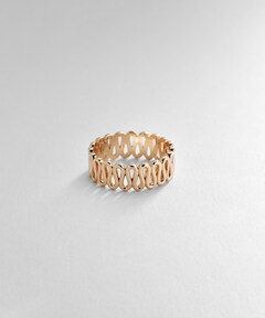 K10ダイヤモンド 縦溝×平打ちリング（リング）｜COCOSHNIK（ココシュ