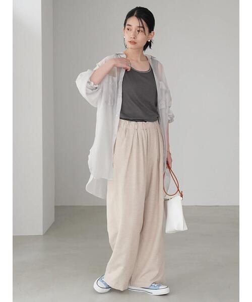 AMERICAN HOLIC（アメリカンホリック）の「配色ステッチタンクトップ（タンクトップ・レディース・チャコールグレー/ブラック/ラベンダー・M/L）」の15枚目の写真