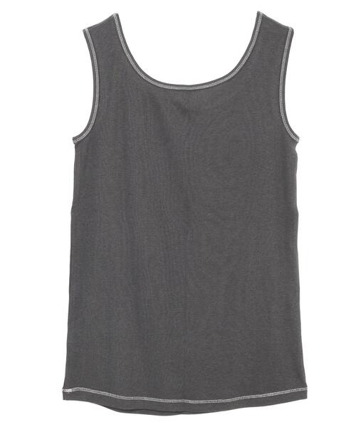 AMERICAN HOLIC（アメリカンホリック）の「配色ステッチタンクトップ（タンクトップ・レディース・チャコールグレー/ブラック/ラベンダー・M/L）」の12枚目の写真