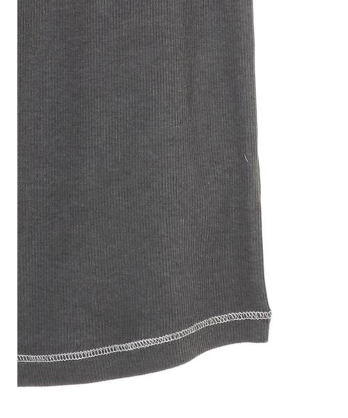 AMERICAN HOLIC（アメリカンホリック）の「配色ステッチタンクトップ（タンクトップ・レディース・チャコールグレー/ブラック/ラベンダー・M/L）」の9枚目の写真