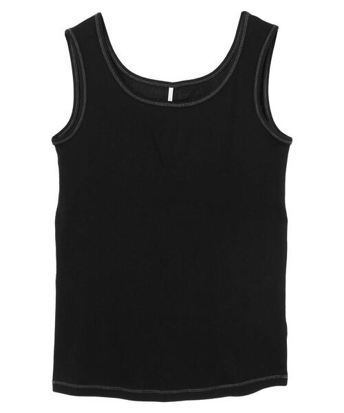 AMERICAN HOLIC（アメリカンホリック）の「配色ステッチタンクトップ（タンクトップ・レディース・チャコールグレー/ブラック/ラベンダー・M/L）」の7枚目の写真