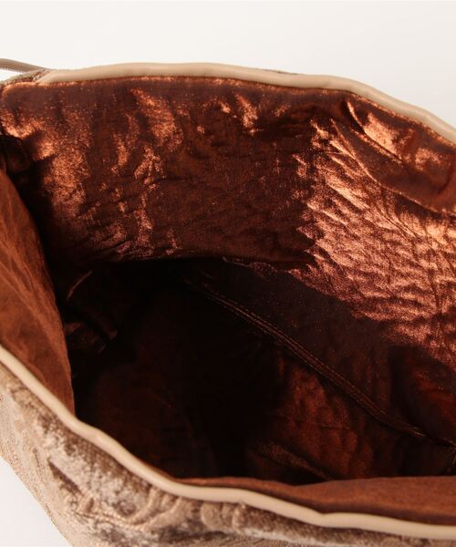 mystic（ミスティック）の「キャセ ジャガードリバーシブル巾着（トートバッグ・レディース・グリーン/ブラウン・ONE SIZE）」の3枚目の写真