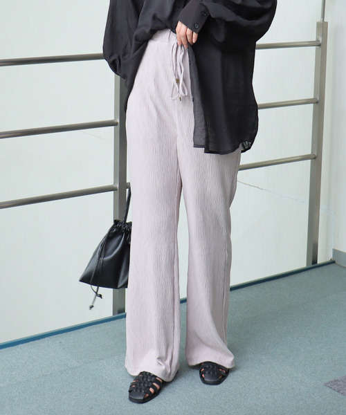 VENCEEXCHANGE（ヴァンスエクスチェンジ）の「プリーツパンツ（その他パンツ・レディース・チャコールグレー/ライトグレー/オフホワイト・M）」の3枚目の写真