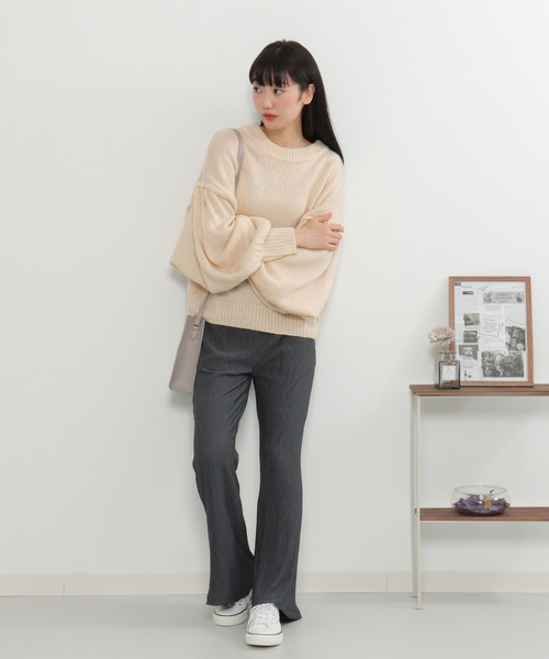 VENCEEXCHANGE（ヴァンスエクスチェンジ）の「プリーツパンツ（その他パンツ・レディース・チャコールグレー/ライトグレー/オフホワイト・M）」の14枚目の写真