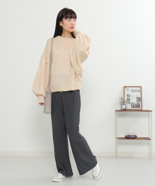 VENCEEXCHANGE（ヴァンスエクスチェンジ）の「プリーツパンツ（その他パンツ・レディース・チャコールグレー/ライトグレー/オフホワイト・M）」の16枚目の写真