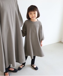 coca（coca） | キッズ エンボス袖バルーンワンピース(Tシャツ/カットソー)