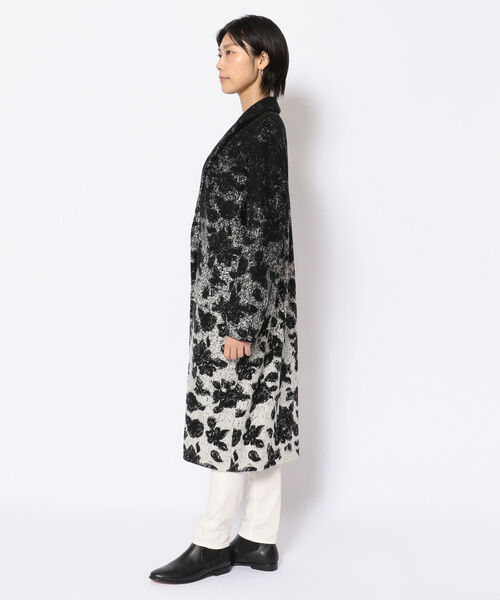 ottod'Ame（オットダム）の「ottod'Ame/オットダム/COAT FLOWER（ステンカラーコート・レディース・ブラック・42）」の2枚目の写真
