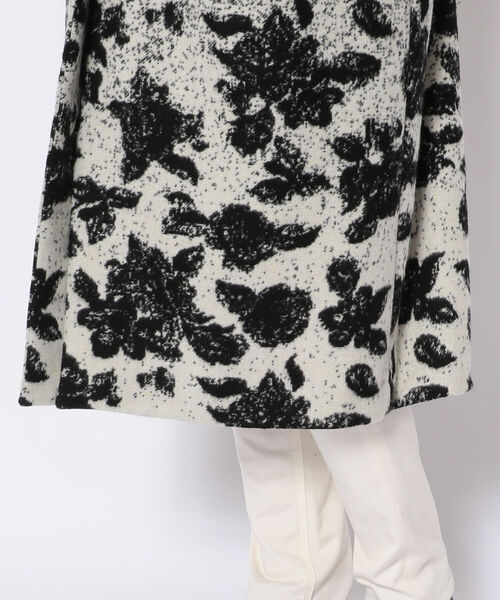 ottod'Ame（オットダム）の「ottod'Ame/オットダム/COAT FLOWER（ステンカラーコート・レディース・ブラック・42）」の7枚目の写真