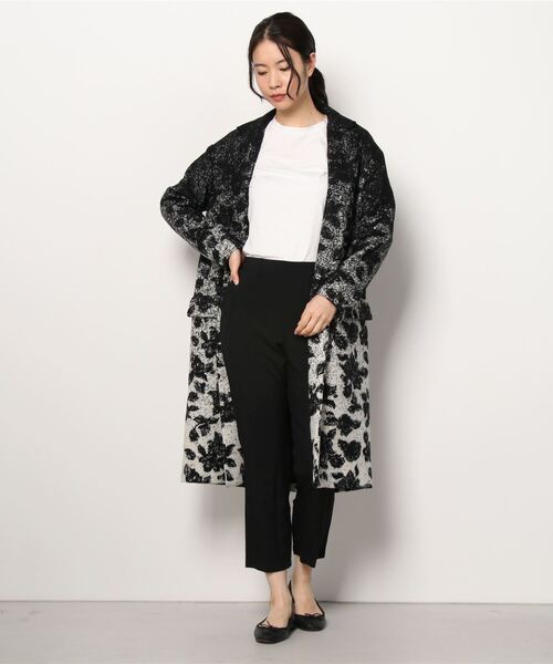 ottod'Ame（オットダム）の「ottod'Ame/オットダム/COAT FLOWER（ステンカラーコート・レディース・ブラック・42）」の12枚目の写真