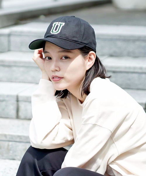 UNIVERSAL OVERALL（ユニバーサルオーバーオール）の「【UNIVERSALOVERALL/ユニバーサルオーバーオール】オールドワッペンBBキャップ（キャップ・メンズ・ブラック/ダークグリーン/アイボリー・FREE）」の7枚目の写真