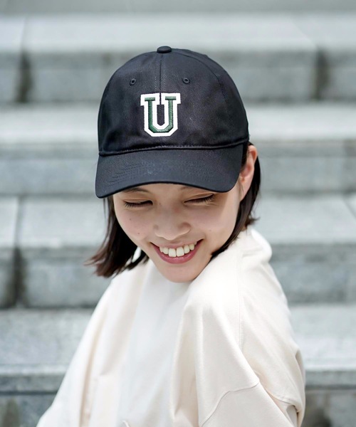 UNIVERSAL OVERALL（ユニバーサルオーバーオール）の「【UNIVERSALOVERALL/ユニバーサルオーバーオール】オールドワッペンBBキャップ（キャップ・メンズ・ブラック/ダークグリーン/アイボリー・FREE）」の6枚目の写真