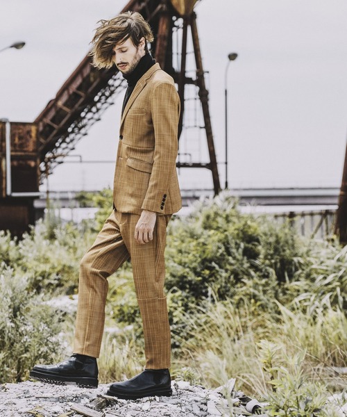 NO ID.（ノーアイディ）の「イレギュラーピッチストライプアンクルイージートラウザーズ（スラックス・メンズ・ブラック/ベージュ/ネイビー・1/3/2）」の18枚目の写真