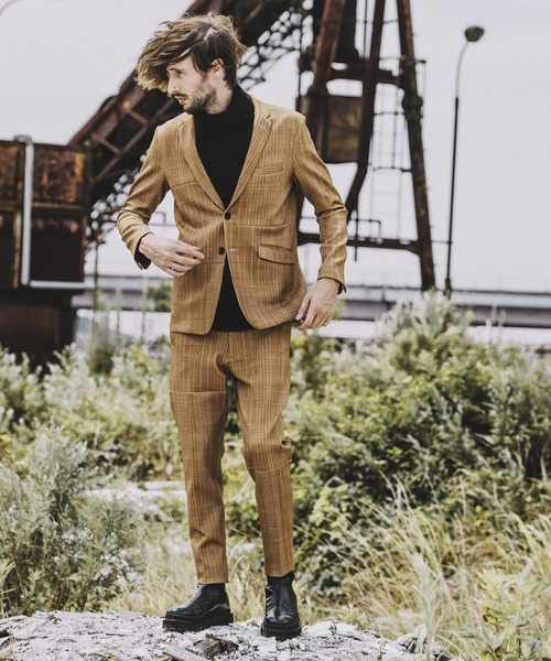 NO ID.（ノーアイディ）の「イレギュラーピッチストライプアンクルイージートラウザーズ（スラックス・メンズ・ブラック/ベージュ/ネイビー・1/3/2）」の15枚目の写真