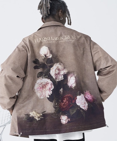HARSH AND CRUEL（ハーシュアンドクルーエル）の「【Harsh and Cruel】Back Flower Print Coach Jacket HC21S38（ブルゾン・メンズ・マルチ・M/L）」の7枚目の写真