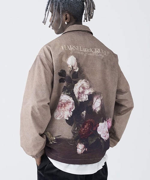 HARSH AND CRUEL（ハーシュアンドクルーエル）の「【Harsh and Cruel】Back Flower Print Coach Jacket HC21S38（ブルゾン・メンズ・マルチ・M/L）」の6枚目の写真