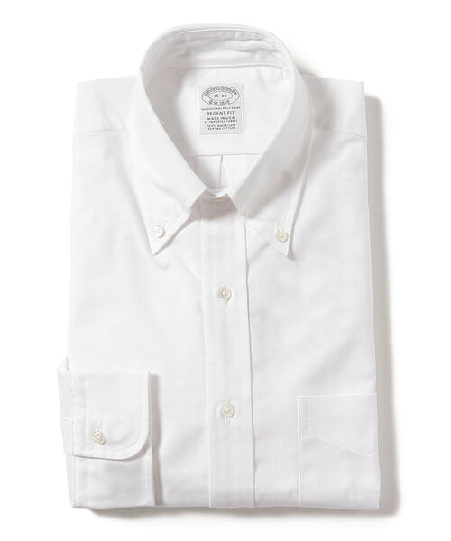 BROOKS BROTHERS（ブルックスブラザーズ）の「Brooks Brothers / REGENT FIT オックスフォード ボタンダウンシャツ（シャツ/ブラウス・メンズ・ホワイト・15 /14.5/15.5）」の2枚目の写真