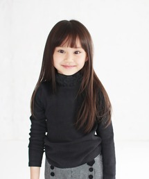 Rora（ローラ）の「ルリ ハイネック ロングT (3color)（Tシャツ/カットソー・キッズ）」