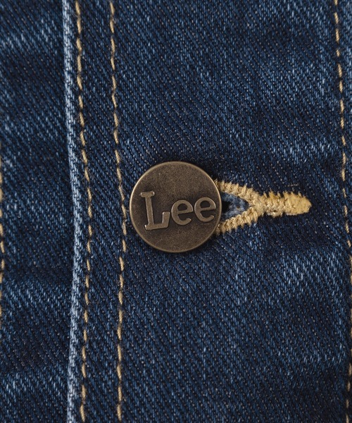Lee（リー）の「【Lee/リー】オーバーサイズ デニム ライダージャケット/ RIDER JACKET（デニムジャケット・レディース・インディゴブルー/ライトインディゴブルー・S/M/L/XL）」の9枚目の写真
