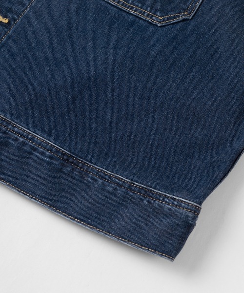 Lee（リー）の「【Lee/リー】オーバーサイズ デニム ライダージャケット/ RIDER JACKET（デニムジャケット・レディース・インディゴブルー/ライトインディゴブルー・S/M/L/XL）」の3枚目の写真