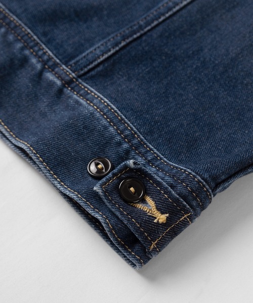 Lee（リー）の「【Lee/リー】オーバーサイズ デニム ライダージャケット/ RIDER JACKET（デニムジャケット・レディース・インディゴブルー/ライトインディゴブルー・S/M/L/XL）」の6枚目の写真