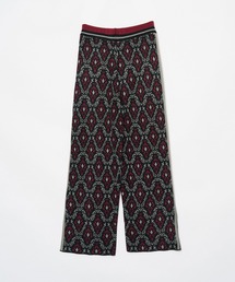 並んでダマスクニットパンツ セットアップ可能