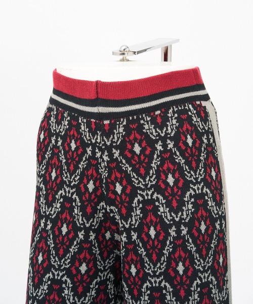 AS KNOW AS PINKY(アズノゥアズピンキー)の「並んでダマスクニットパンツ セットアップ可能(その他パンツ・レディース・ブラック/ベージュ/ダークグリーン・FREE)」の10枚目の写真