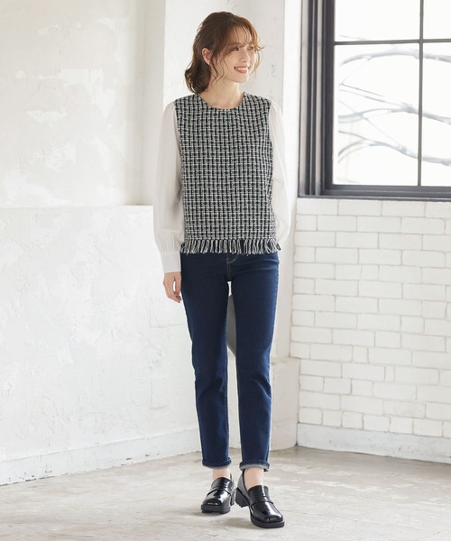 KOBE LETTUCE（コウベレタス）の「スクエアトゥローファー（ローファー・レディース・ベージュ/ブラック/ブラウン・L/LL/M/S）」の13枚目の写真