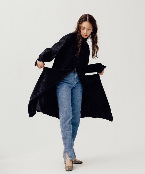 RANDEBOO(ランデブー)の「Natural shirt dress(ワンピース・レディース・ベージュ/ブラック・FREE)」の11枚目の写真