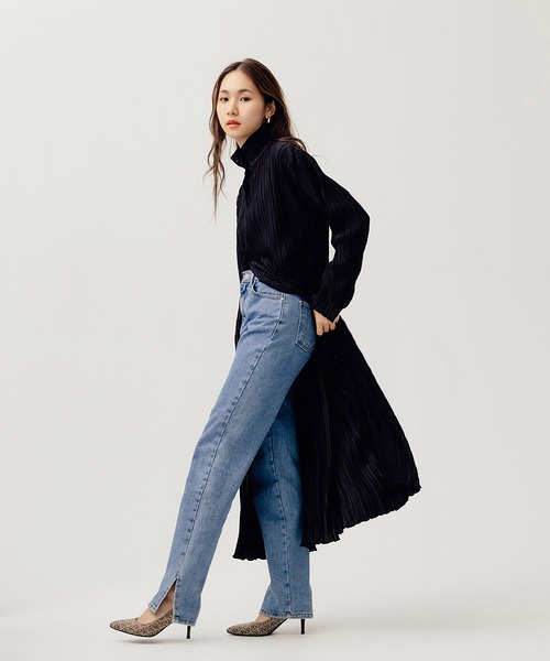 RANDEBOO(ランデブー)の「Natural shirt dress(ワンピース・レディース・ベージュ/ブラック・FREE)」の5枚目の写真