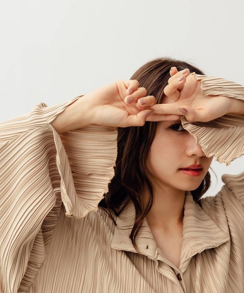 RANDEBOO(ランデブー)の「Natural shirt dress(ワンピース・レディース・ベージュ/ブラック・FREE)」の16枚目の写真