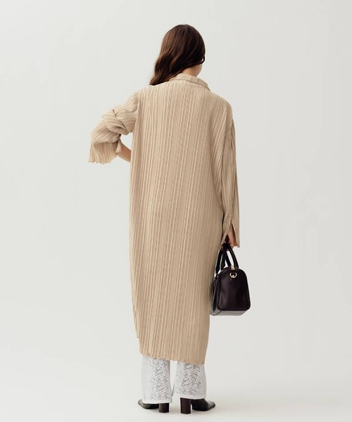 RANDEBOO(ランデブー)の「Natural shirt dress(ワンピース・レディース・ベージュ/ブラック・FREE)」の12枚目の写真