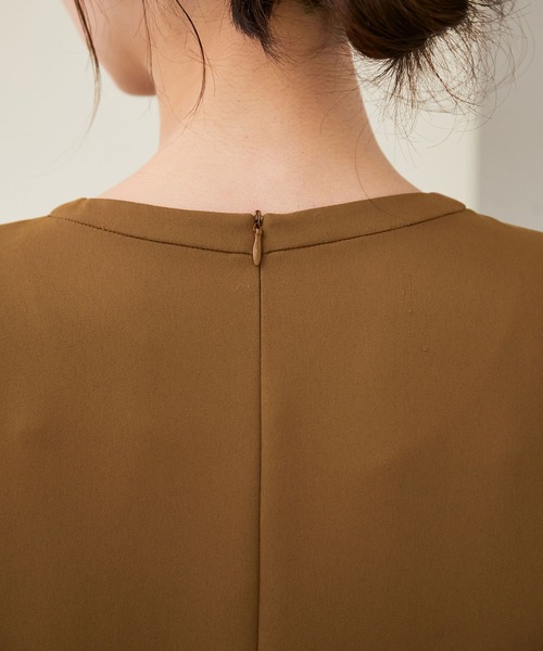 ROPE'（ロペ）の「【セットアップ対応】ダブルクロスTブラウス（シャツ/ブラウス・レディース・ホワイト/スミクロ/ブラウン系その他2・38）」の14枚目の写真