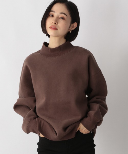 LOWRYS FARM（ローリーズファーム）の「ウラケキモウハイネックＬＳ　239416（スウェット・レディース・アイボリー/チャコールグレー/ダークブラウン/ブルー・FREE）」の3枚目の写真