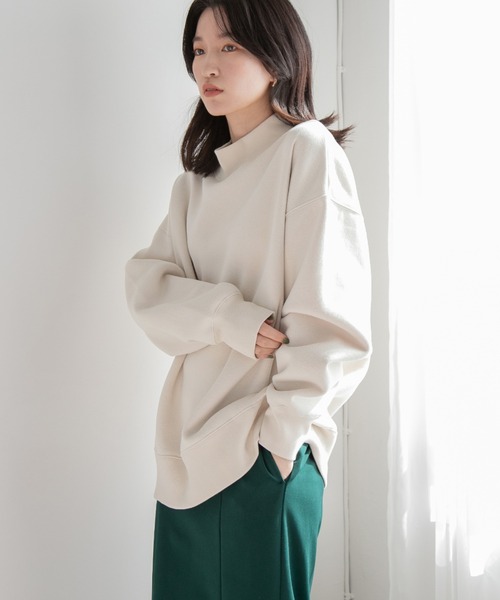 LOWRYS FARM（ローリーズファーム）の「ウラケキモウハイネックＬＳ　239416（スウェット・レディース・アイボリー/チャコールグレー/ダークブラウン/ブルー・FREE）」の2枚目の写真