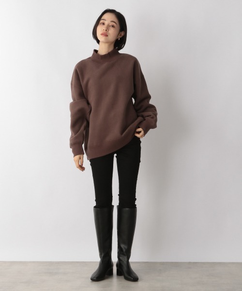 LOWRYS FARM（ローリーズファーム）の「ウラケキモウハイネックＬＳ　239416（スウェット・レディース・アイボリー/チャコールグレー/ダークブラウン/ブルー・FREE）」の5枚目の写真